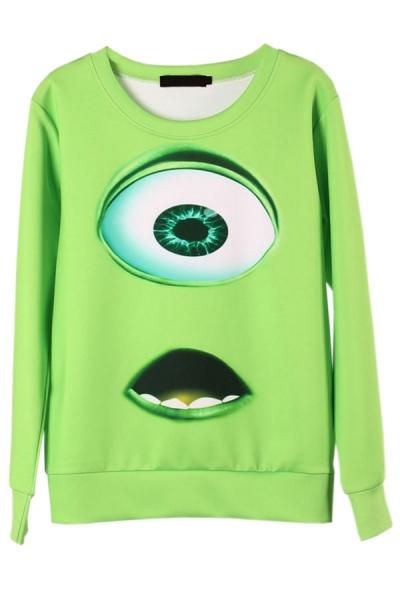 Oasap One-eye Monster Sweatshirt