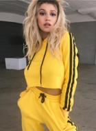 Oasap Casual Crop Top 2 Piece Sports Set