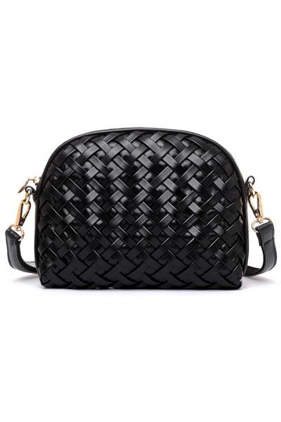 Oasap Fashion Retro Simple Hand Knitting Crossbody Bag Shell Package
