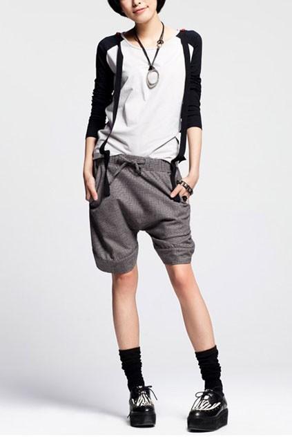 Oasap Chic Drawstring Knee-length Shorts