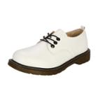 Oasap Cow Split Lace Up Low Heels Martens Shoes