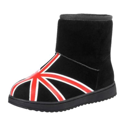 Oasap Casual Round Toe Flat Heels Warm Snow Boots