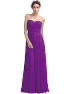 Oasap Solid Strapless Evening Prom Dress
