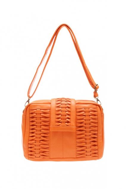 Oasap Pure Color Braided Shoulder Bag