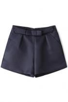 Oasap Simple Mid-waist Solid Shorts