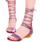 Oasap Women's Zip Back Strappy Wedge Rome Sandals