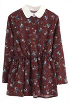 Oasap Stylish Graphic Floral Tunic Top