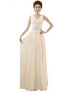 Oasap Women's Elegant Rhinestone Ruffled Design Prom Dress