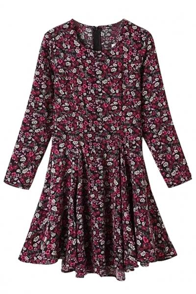 Oasap Inviting Ladylike Floral Mini Dress