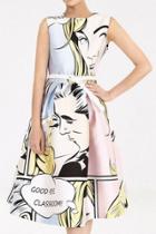 Oasap Fashion Hand Painted Comics Sleeveless Dress