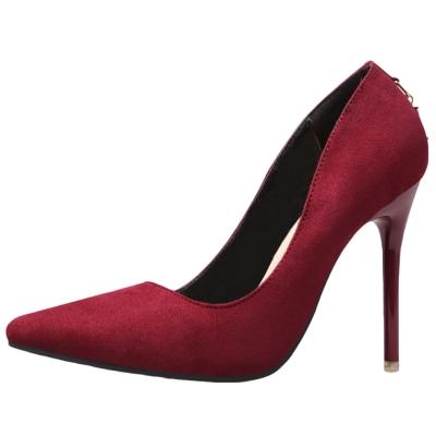 Oasap Low Cut Pointed Toe Slip-on Stiletto Pumps