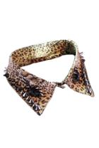 Oasap Leopard Skin Print Collar-shaped Necklace