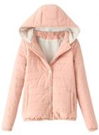 Oasap Women's Sweet Hooded Quilted Jacket