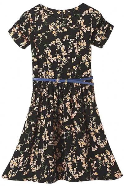 Oasap Secret Garden Floral Print Mini Dress