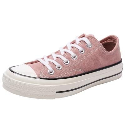 Oasap Casual Round Toe Flat Heels Suede Shoes