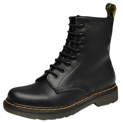 Oasap Women's Fashion Round Toe Lace-up Motorcycle Boots