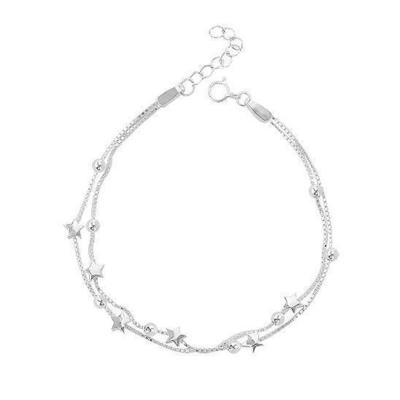 Oasap 925 Sterling Silver Adjustable Star Bracelet