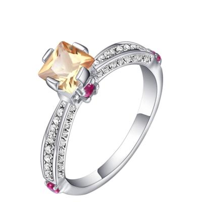 Oasap 925 Sterling Silver Wedding Zircon Ring