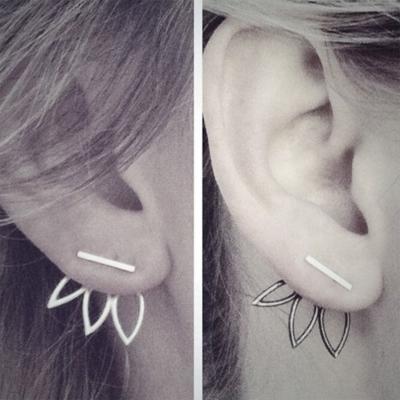 Oasap Fashion Pack Of 2 Stud Earrings
