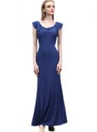 Oasap Women's Sleeveless Maxi Evening Ball Gown Wedding Knit Dress