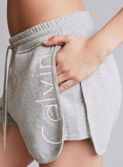 Oasap Women's Drawstring Waist Letter Printed Sports Shorts