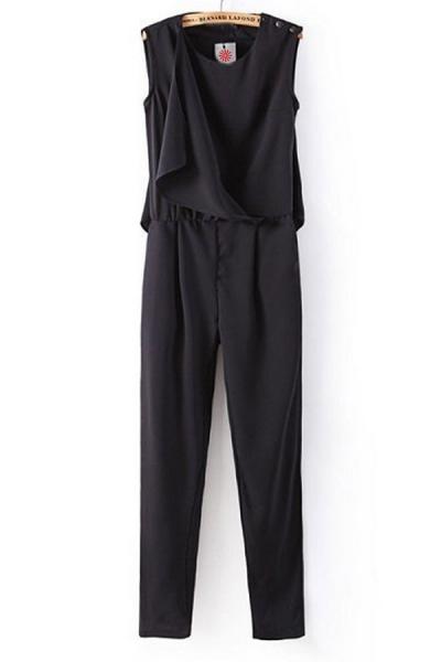 Oasap Personalized Irregular Sleeveless Jumpsuits