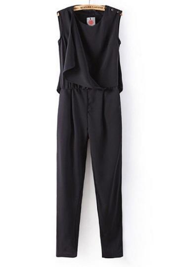 Oasap Personalized Irregular Sleeveless Jumpsuits