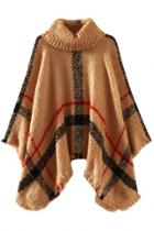 Oasap Artistic High Neck Striped Tasseled Sweater