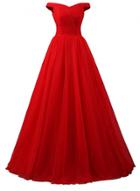 Oasap Off The Shoulder Bridesmaid Prom Dress