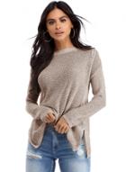Oasap Casual Solid High Low Knit Sweater