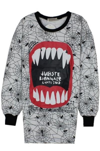 Oasap Bold Spider Sweatshirt