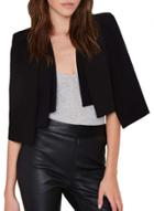 Oasap Women's Casual Solid Open Front Short Cloak Blazer