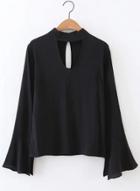 Oasap Vintage Shirt With Flare Sleeves