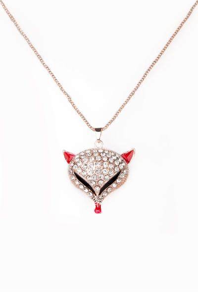 Oasap Glam Fox Necklace
