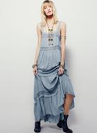 Oasap Spaghetti Strap Sleeveless Hollow Out Maxi Dress