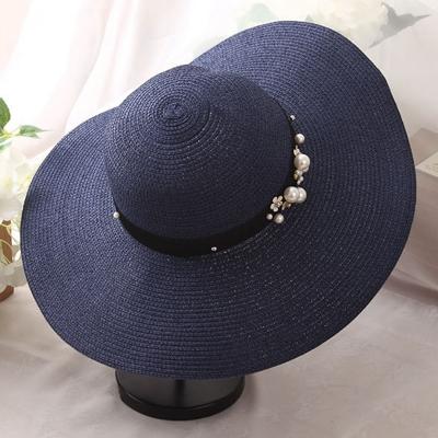 Oasap S' Wide Brim Straw Hat Floppy Foldable Roll Up Sun Beach Hat