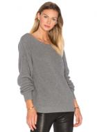Oasap Round Neck Long Sleeve Backless Knit Pullover Sweater