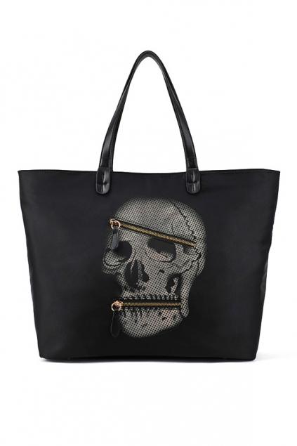 Oasap Simple Black Skull Head Printing Shoulder Bag