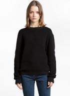 Oasap Casual Back Lace-up Pullover Tee
