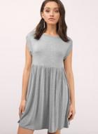 Oasap Casual Sleeveless Loose Fit Solid Mini Dress