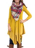 Oasap Women's Asymmetric Splicing Hem Stretched Knit Dress