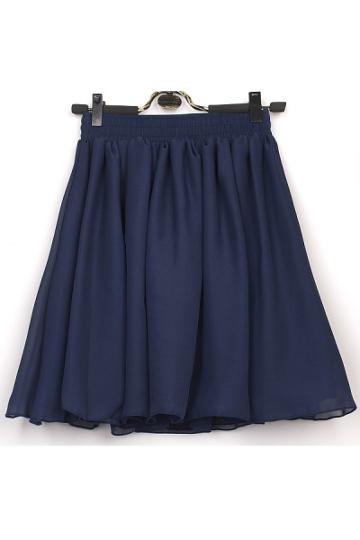 Oasap Candy Color Skater Skirt