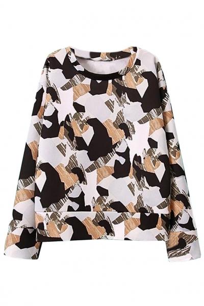 Oasap Favorite Camo Color Sweatshirt
