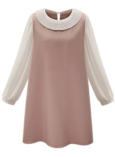 Oasap Women's Sweet Ruffled Design Mini Dress