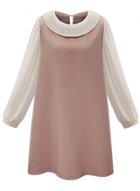 Oasap Women's Sweet Ruffled Design Mini Dress