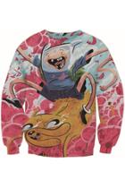Oasap Cute Cartoon Animal Pattern Sweatshirt