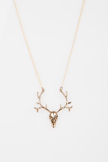 Oasap Elk Head Necklace