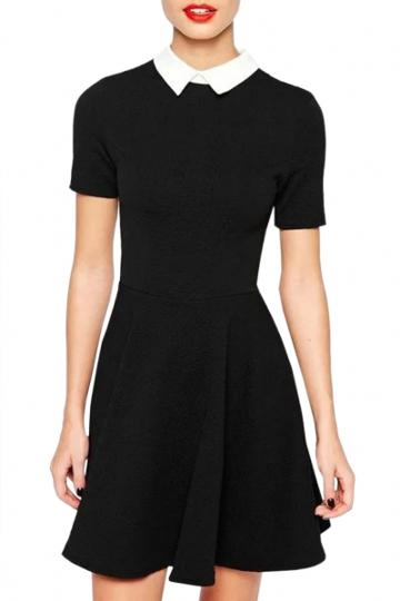 Oasap Essential A-line Little Black Dress