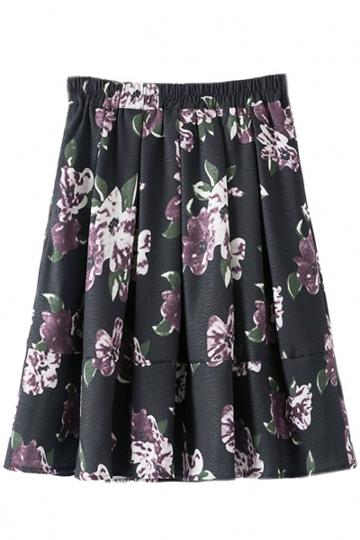 Oasap Elegant Pleated High Waist Skirt