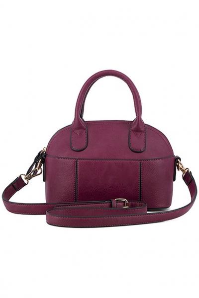 Oasap Fashion Faux Leather Barrel Tote